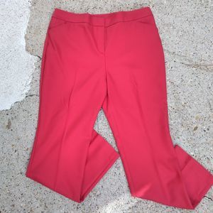 Chico's So Slimming size 2 (US M) red pants cotton stretch
